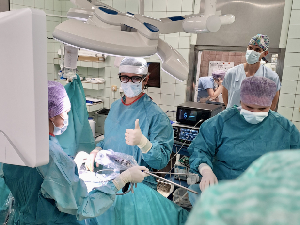 A course of minimally invasive surgery under the guidance of a Spanish doctor took place at Bulovka