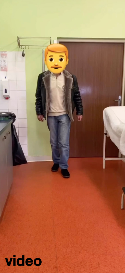 video chůze pacienta